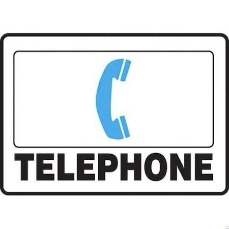 Accuform FIRST AID SAFETY SIGN TELEPHONE MFSD598XP MFSD598XP